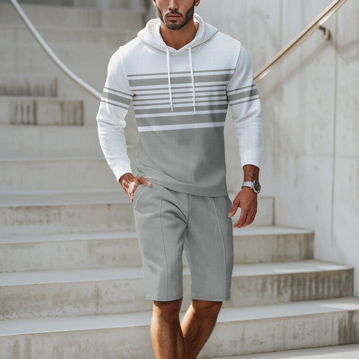 Men's sports hoodie t-shirt in structured material and modern lines Lune London