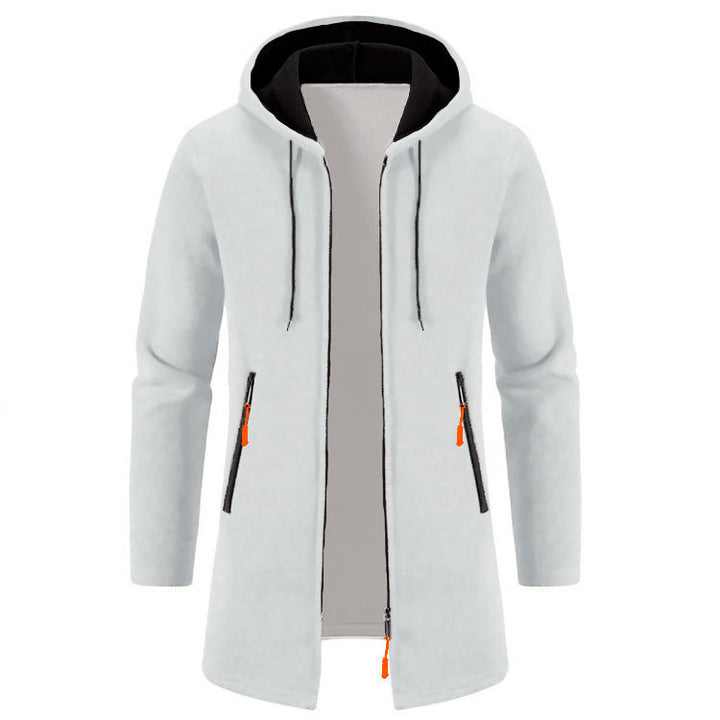 Casual hooded jacket for men with ergonomic cut and practical zippered pockets Lune London