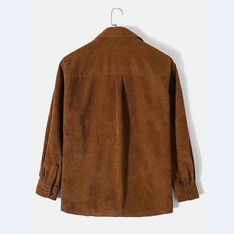 Corduroy jacket for men with a finely structured look and a practical chest pocket Lune London