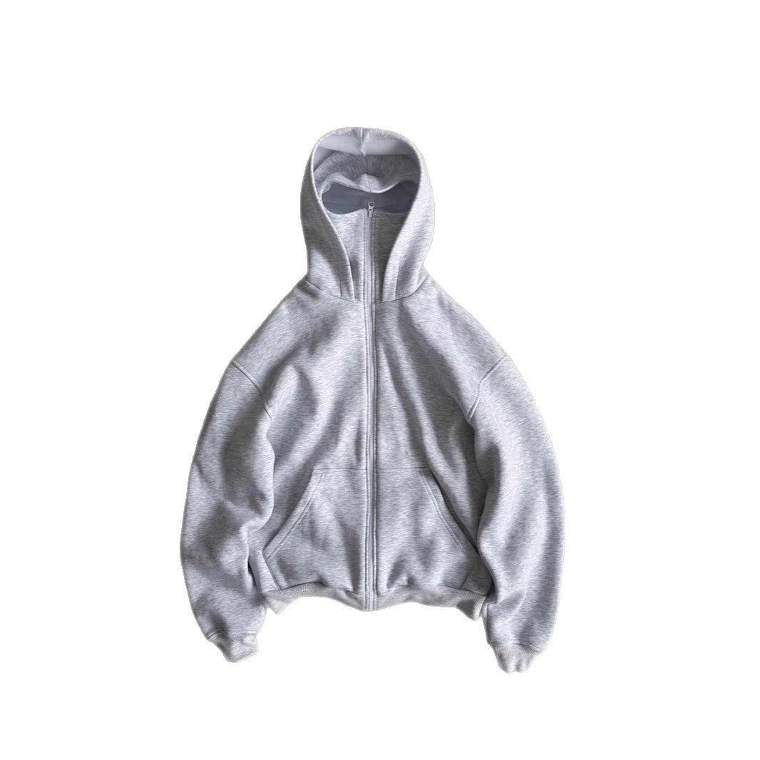 Oversized hooded jacket for women with zipper and kangaroo pockets Lune London