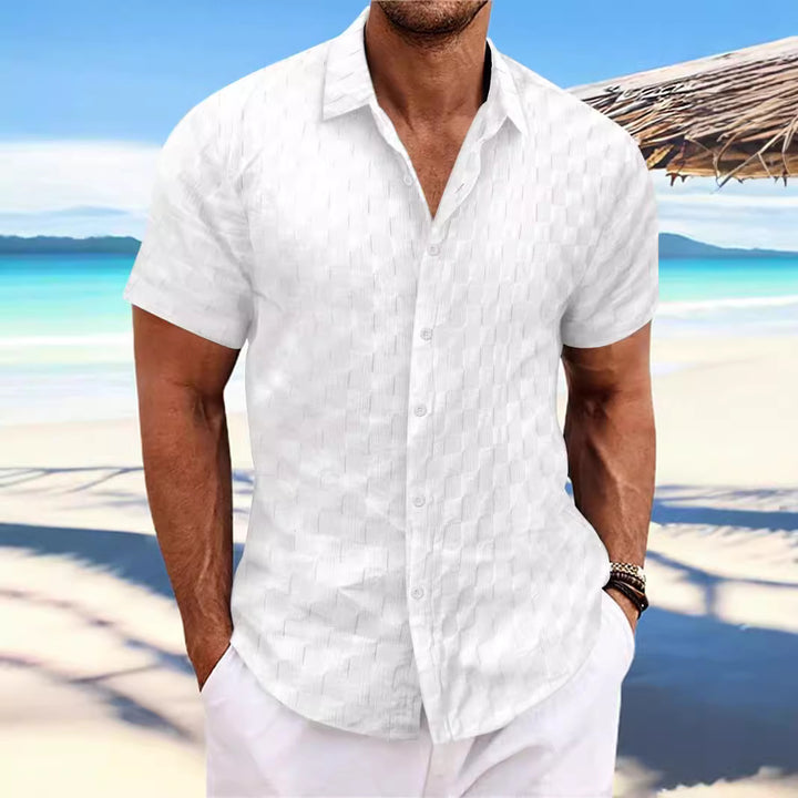 Structured short sleeve leisure shirt for men Amarae