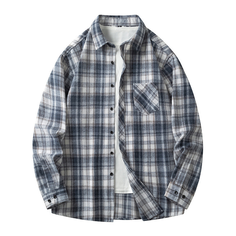 Casual checkered shirt for men with pockets and button-down collar Amarae