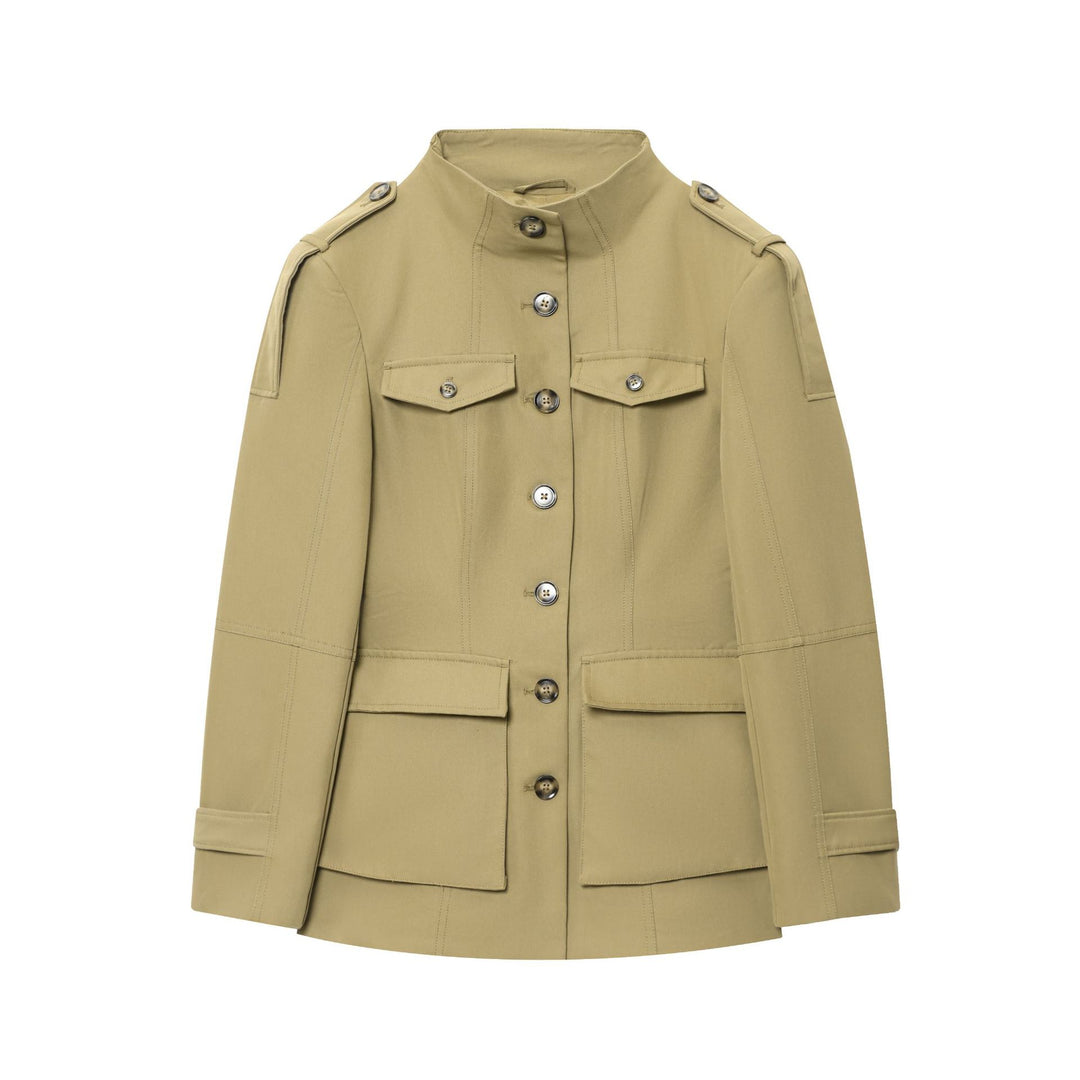 Women's utility jacket with a high collar and practical pockets Lune London