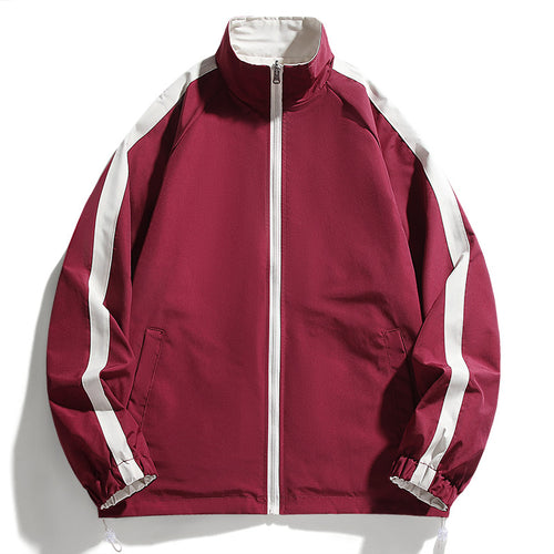 Sporty transition jacket for men with high collar and side zip pockets Amarae
