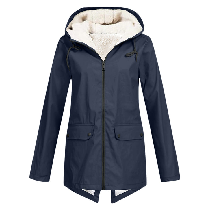 Ladies waterproof down jacket with soft lining and adjustable hood Lune London