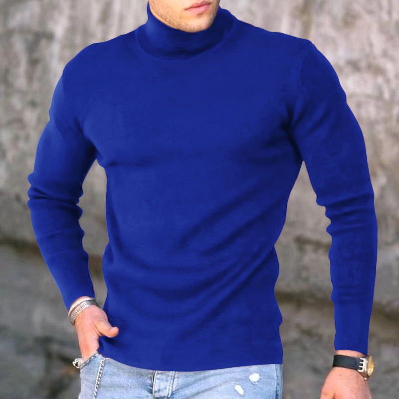 Trendy turtleneck sweater for men in fine knit Lune London