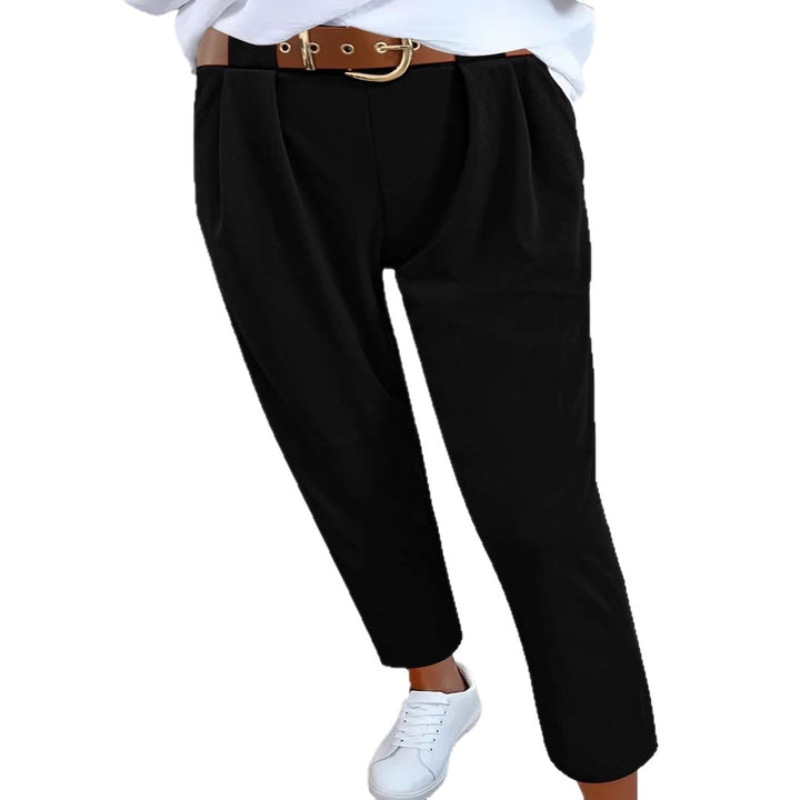 Classic high-waisted trousers for women with wide legs Lune London