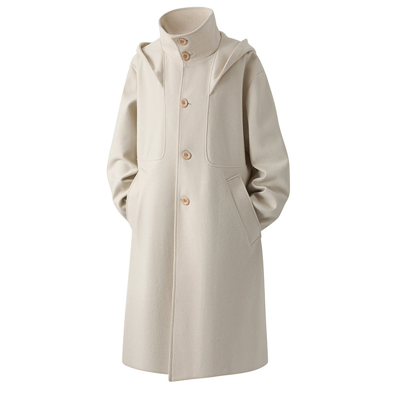 Women transition jacket with hood and structured design Lune London