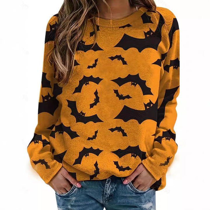 Casual women's sweatshirt with Halloween pattern and comfortable fit Lune London