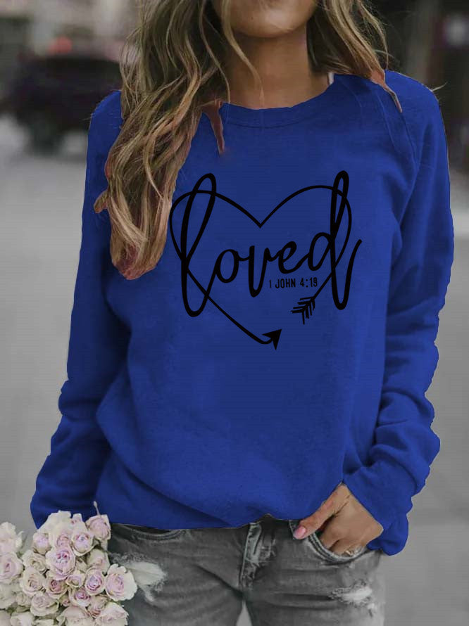 Women’s sweatshirt with inspiring lettering and trendy design Lune London