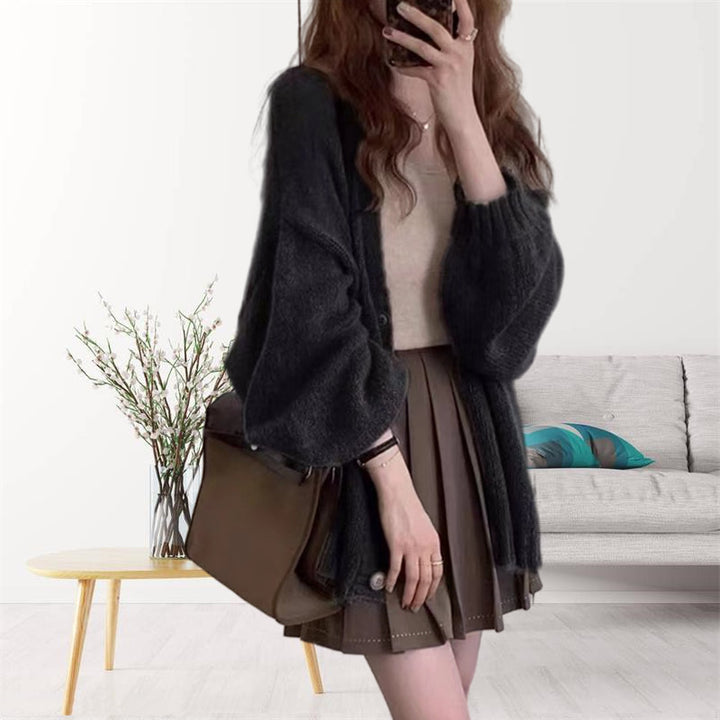 Comfortable cardigan for ladies with voluminous sleeves Lune London