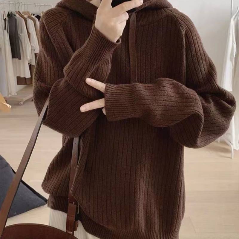 Sweat à capuche stylé pour femme avec texture côtelée et coupe décontractée Chic & Stil