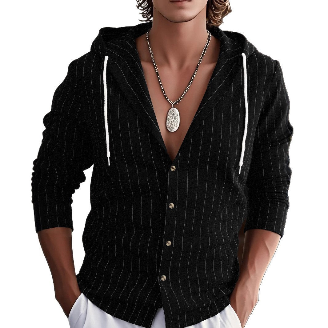 Men's transition jacket with structured design and hood Amarae
