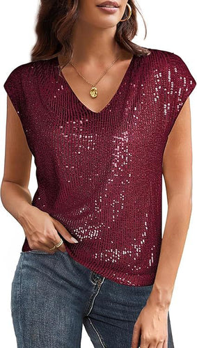 Amarae | Women's Glamorous Sequin Shirt
