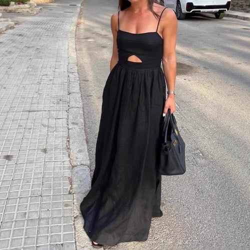 Maxi dress for women with a refined cut and practical pocket design Amarae