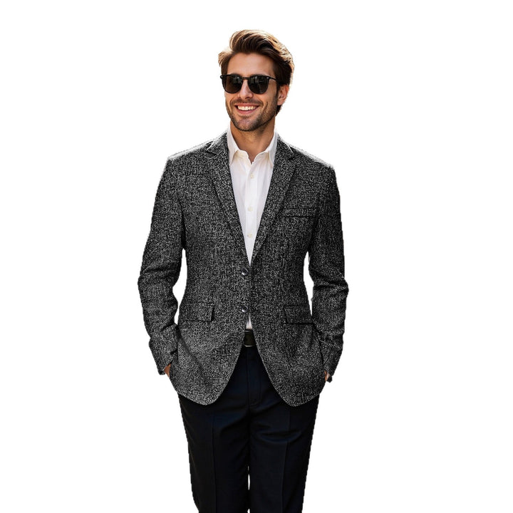 Structured blazer for men with trendy texture Lune London