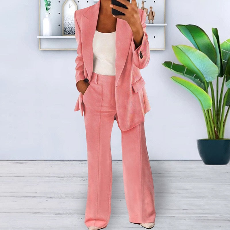 Amarae | Elegant Wild Set Blazer and Skirt
