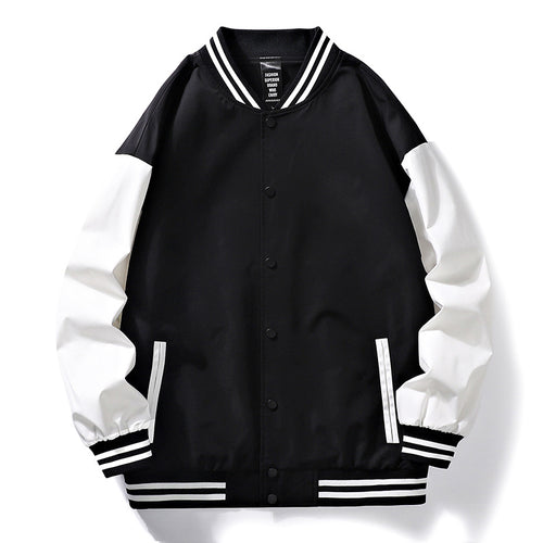 Sporty bomber jacket for men with contrasting sleeves Amarae