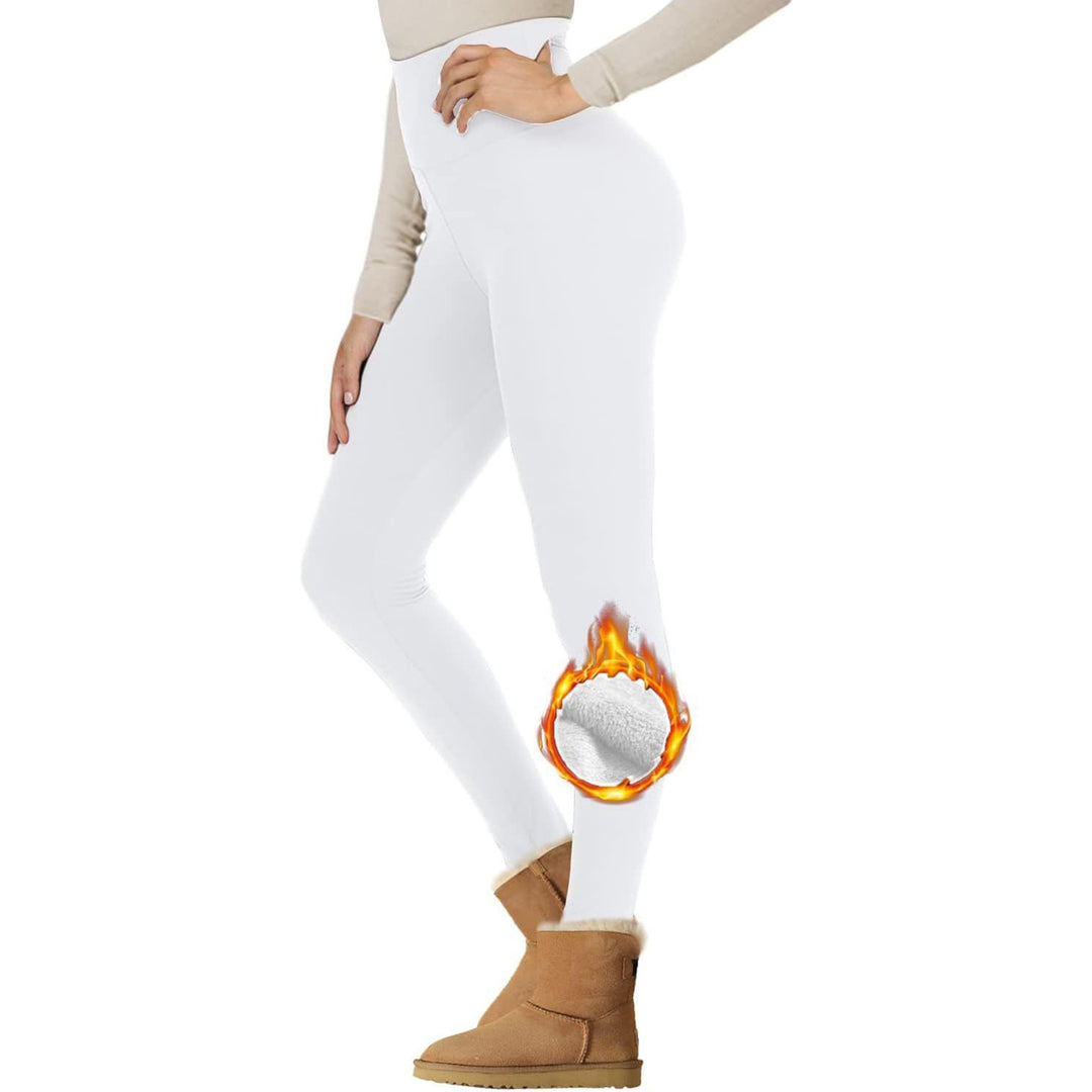 Women's Fleece-lined Thermal Leggings with High Waist and Figure-shaping Stretch Amarae