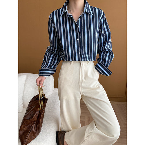 Women's Classic Blouse with Striped Design and Modern Cut Chic & Stil