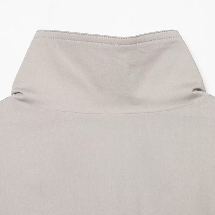 Women's Lightweight Cropped Transitional Jacket with Stand-Up Collar and Concealed Zipper Amarae
