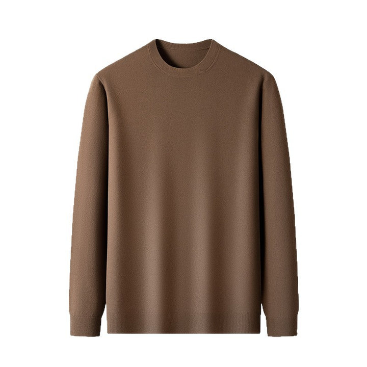 Classic crew neck sweater for men in fine wool Lune London