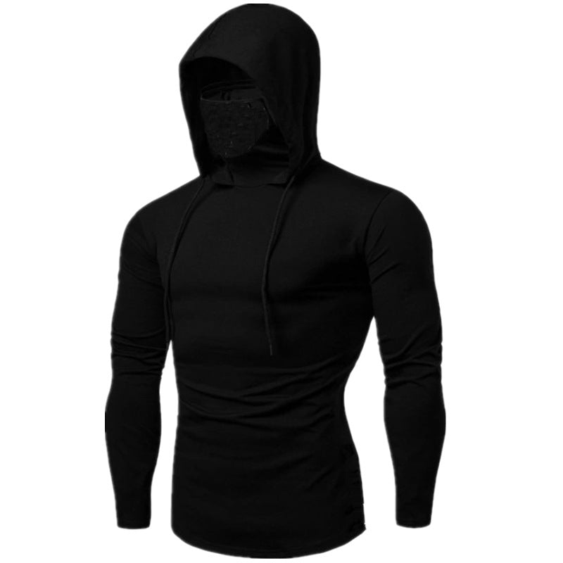 Men's hoodie with built-in face protection and trendy design Lune London