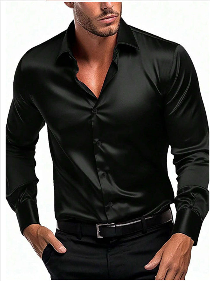 Men's Elegant and Timeless Silk Shirt Lune London