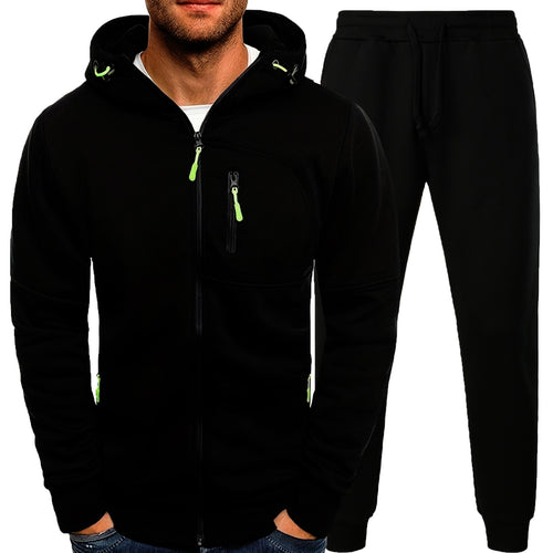 Men's sporty hoodie set and jogging pants with practical pockets Amarae