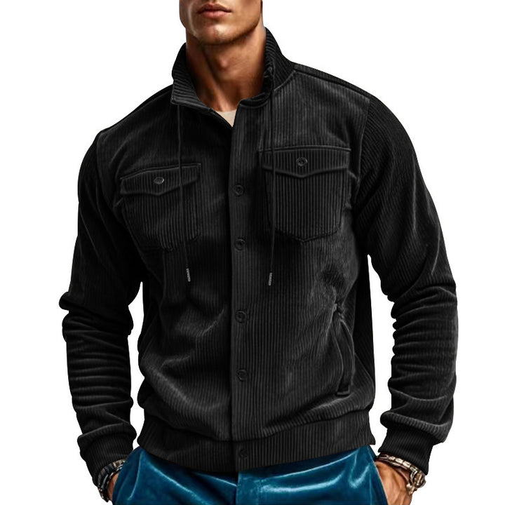 Lune London striped corduroy utility jacket for men