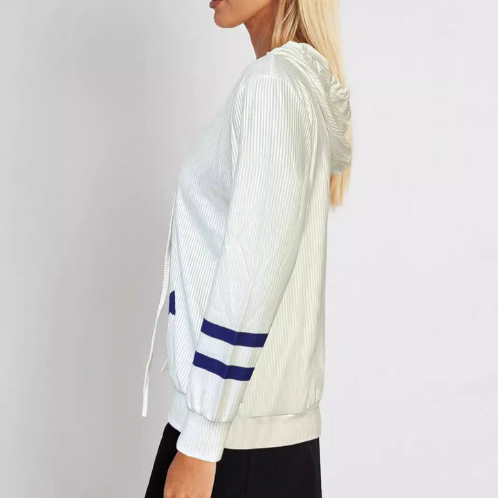 Ladies' hoodie with chic and stylish nautical graphic design
