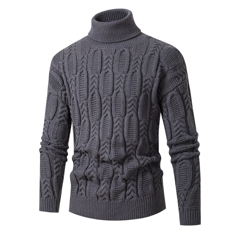 Lune London | Men's High-Quality Turtleneck Sweater with Pattern