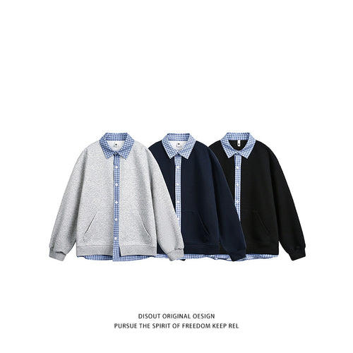 Ladies Oversized Casual Hoodie with Chic Shirt Collar