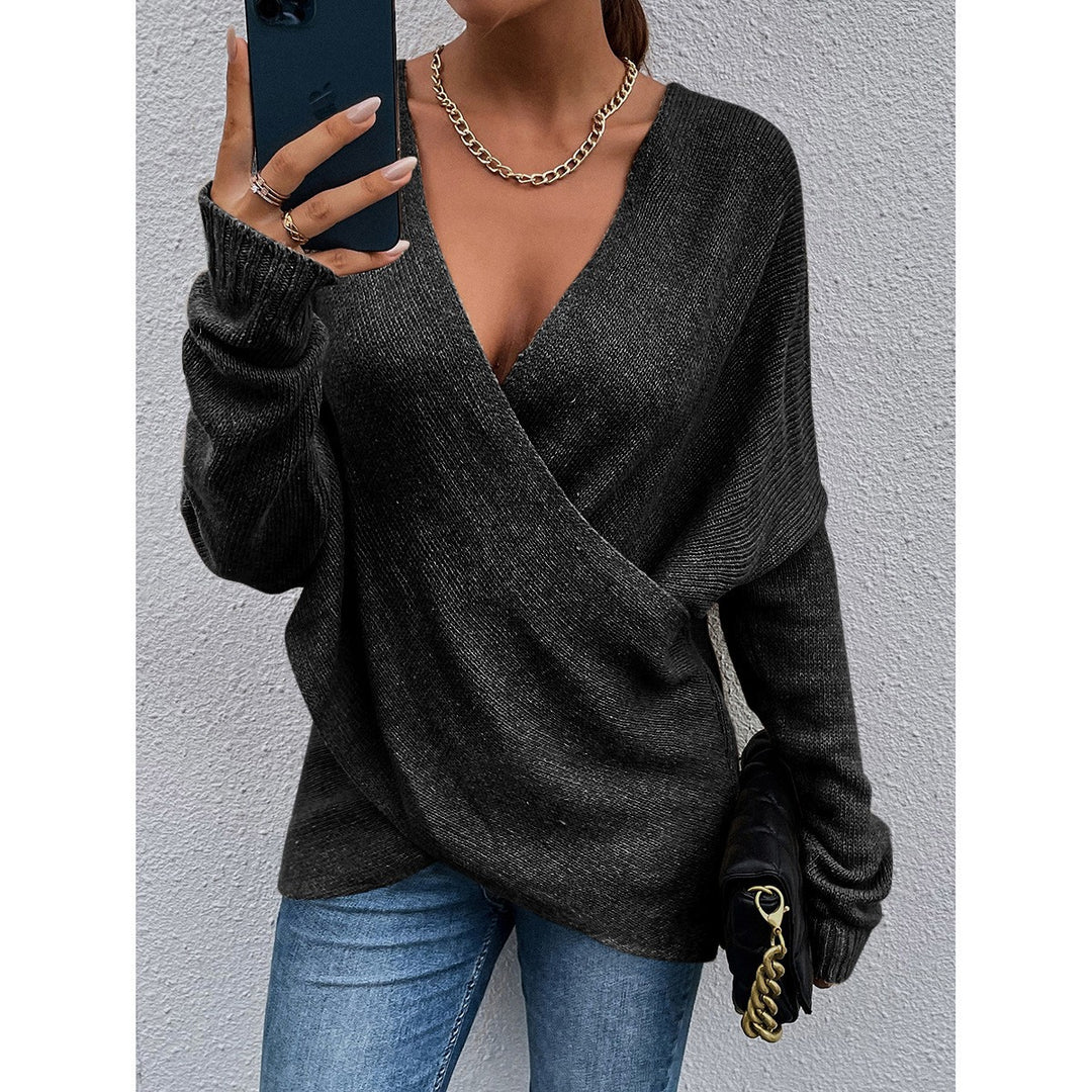 Pull V-neck de loisirs pour femmes Chic & Stil