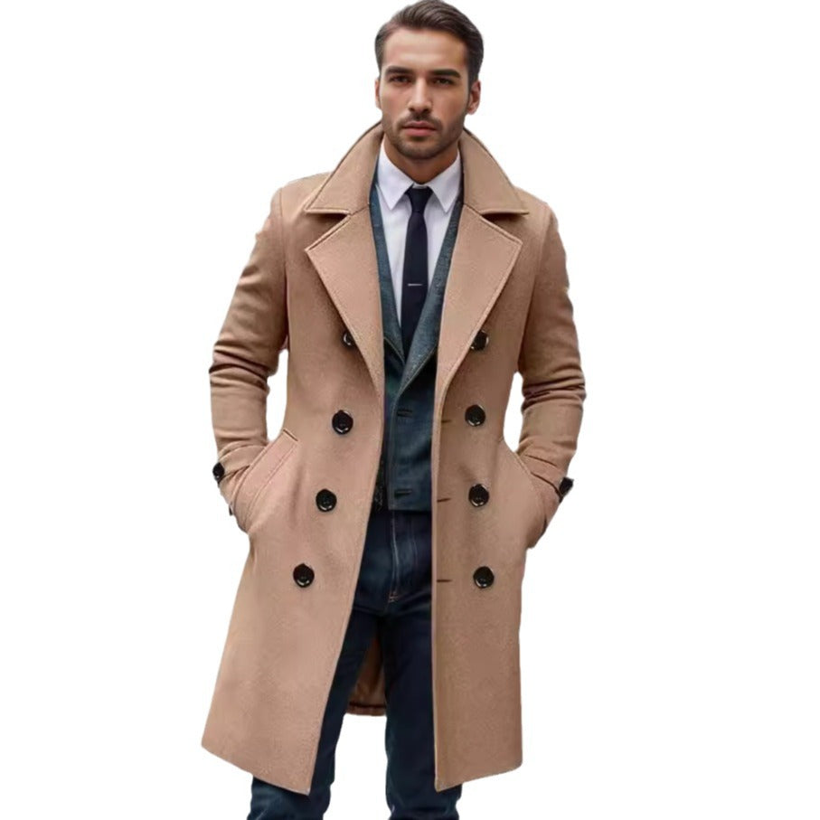 Elegant double-breasted coat for men Lune London