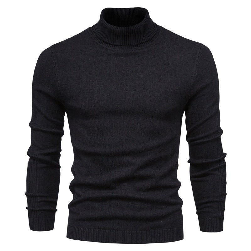 Men's Fashionable Turtleneck Sweater Made Of Fine Merino Wool Lune London