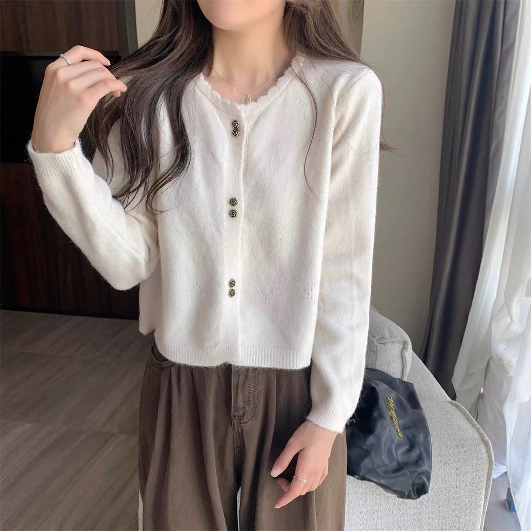 Women Élégant Cardigan avec Détails de Bouton Chic & Stil