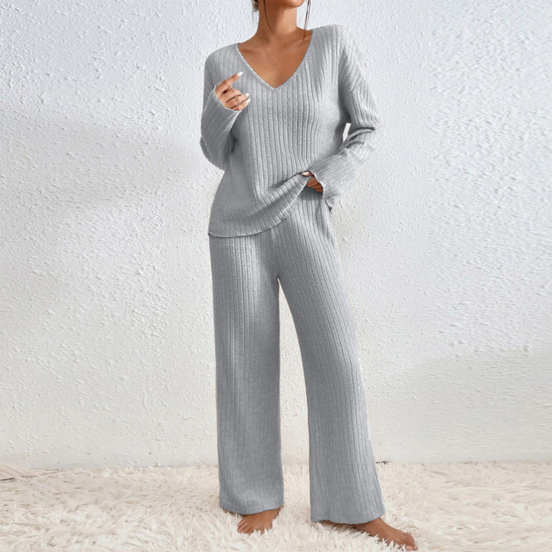 Chic and Stylish Casual Knit Loungewear Set for Women