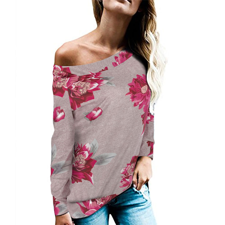 Women’s top with off-shoulder design and trendy leopard pattern Amarae