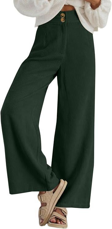Ladies Wide Corduroy Trousers Lune London