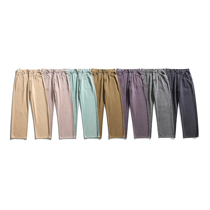 Women's jeans with high waist, straight leg and vintage wash Amarae