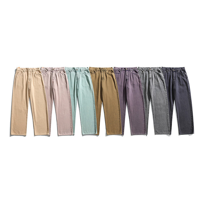 Women's jeans with high waist, straight leg and vintage wash Amarae