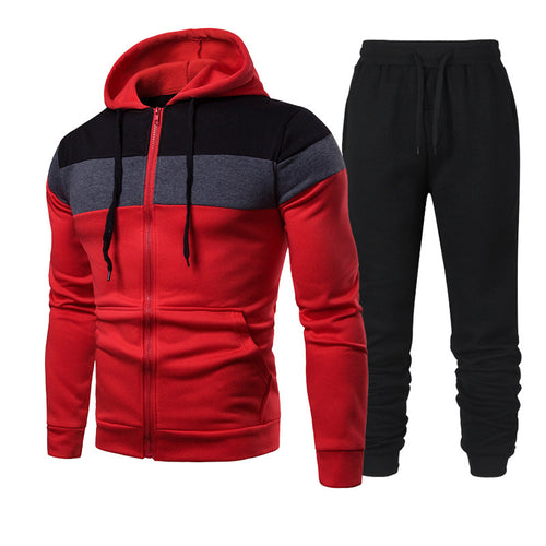 Men's sporty leisure set with a chic and stylish color block design