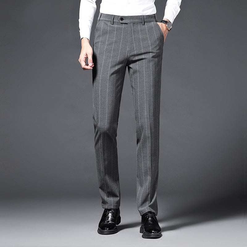 Lune London striped elegant suit pants for men
