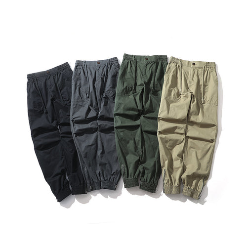 Men's cargo pants with elastic waistband and practical side pockets Amarae