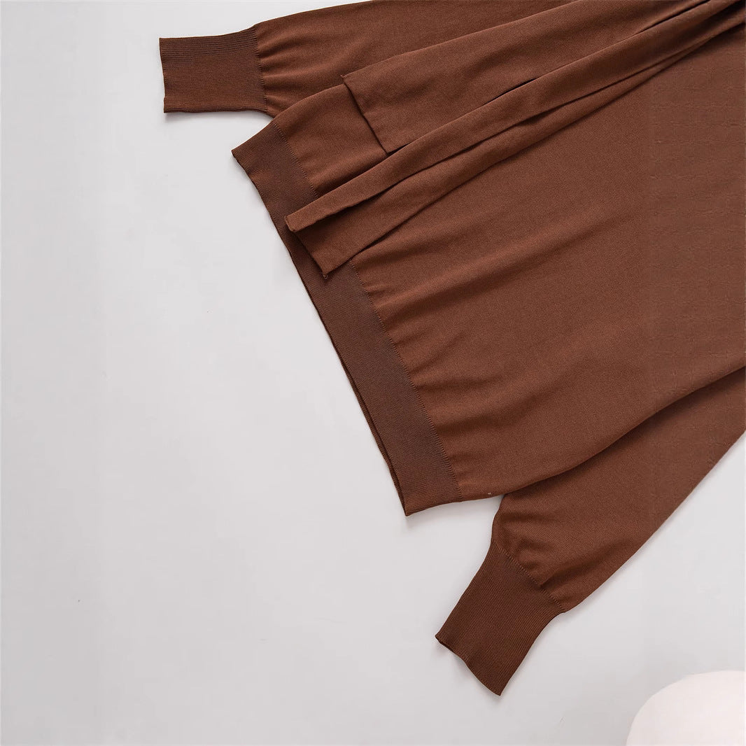 Modern sweater for ladies with asymmetrical collar Lune London