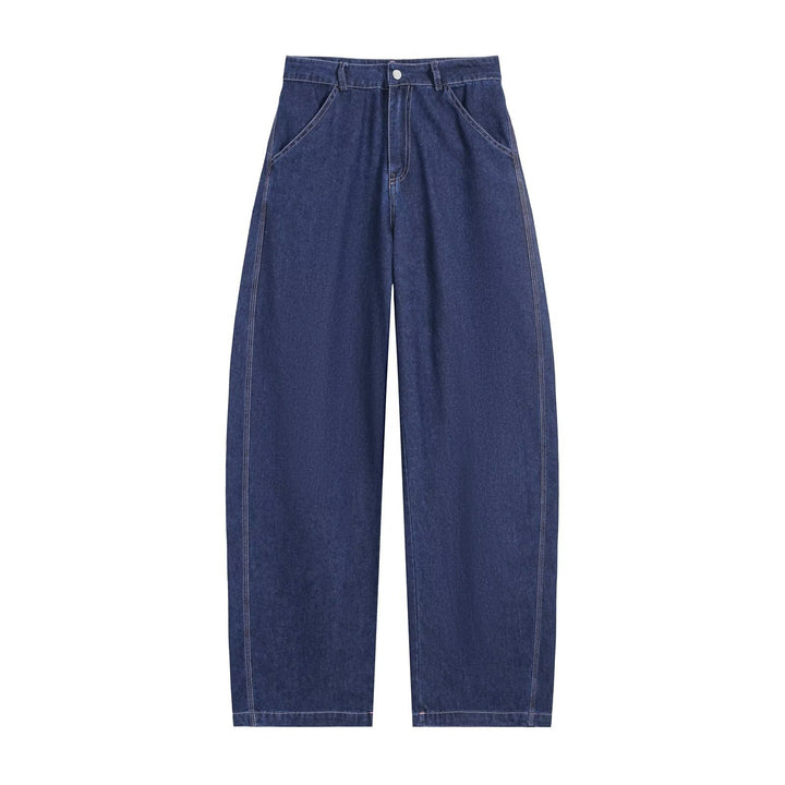 Women's Wide High-Waist Jeans with striking side seam and rounded pockets Amarae