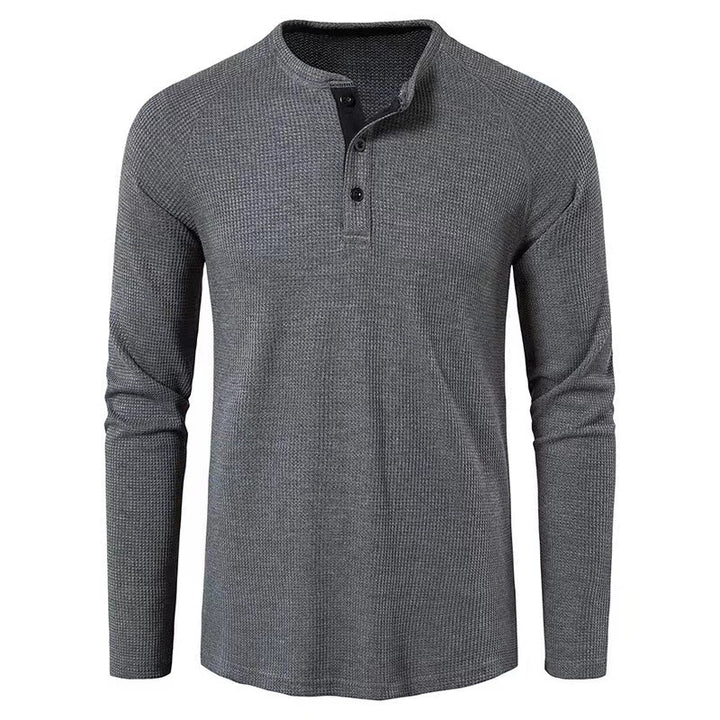 Men's long sleeve shirt with elegant button placket and structured design Lune London