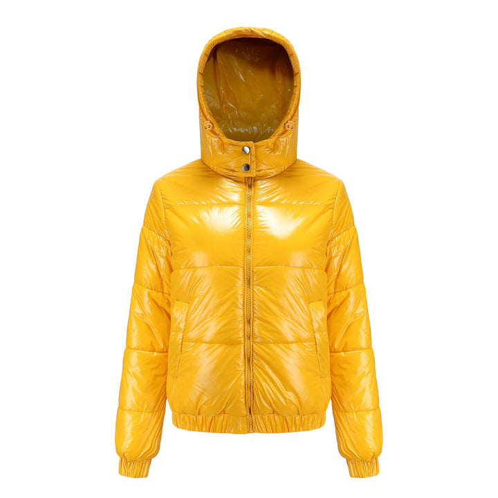 Lune London | Women's Winter Jacket Shiny Water Repellent Breathable Hood