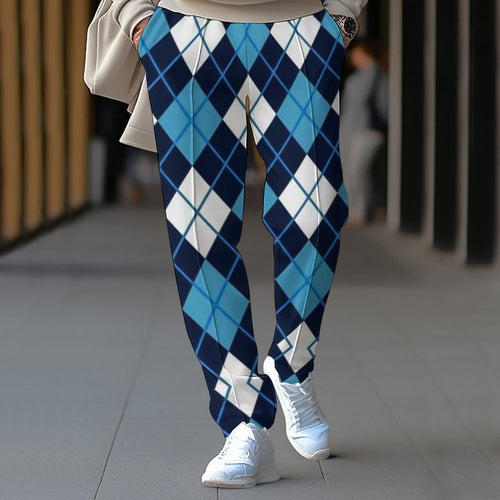 Women's jogger pants with diamond pattern Amarae